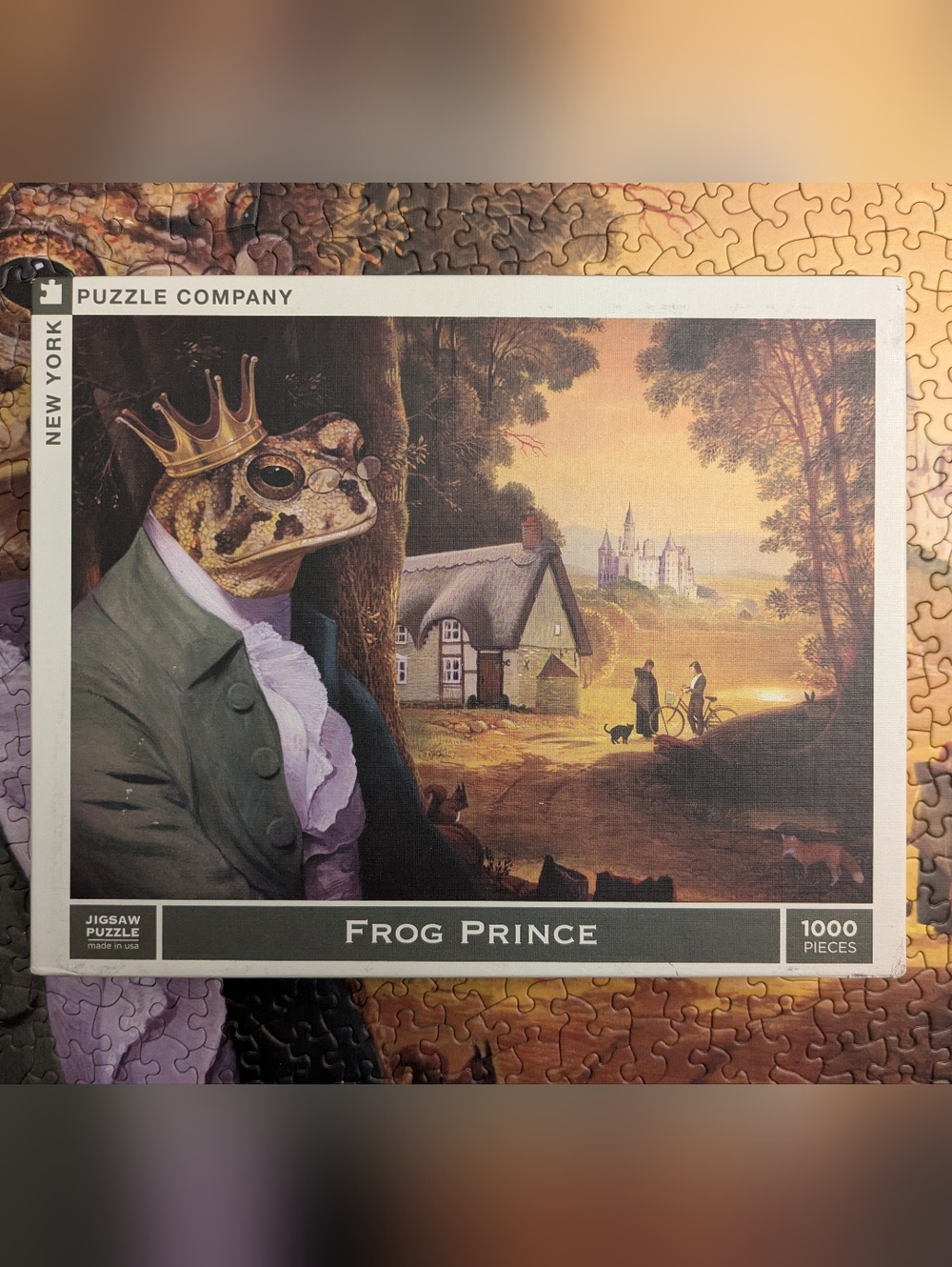 New York Puzzle Company 1000 Piece Puzzle - Frog Prince
